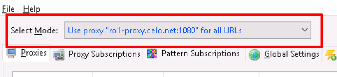 Firefox Foxyproxy Select Mode
