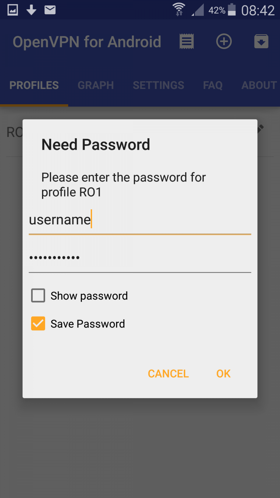 Не работает openvpn android