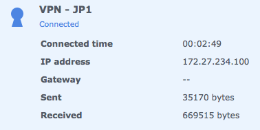 Synology-OpenVPN-Connection-Status