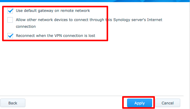 Synology-OpenVPN