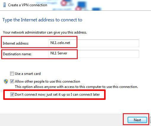 windows 7 create new vpn connection