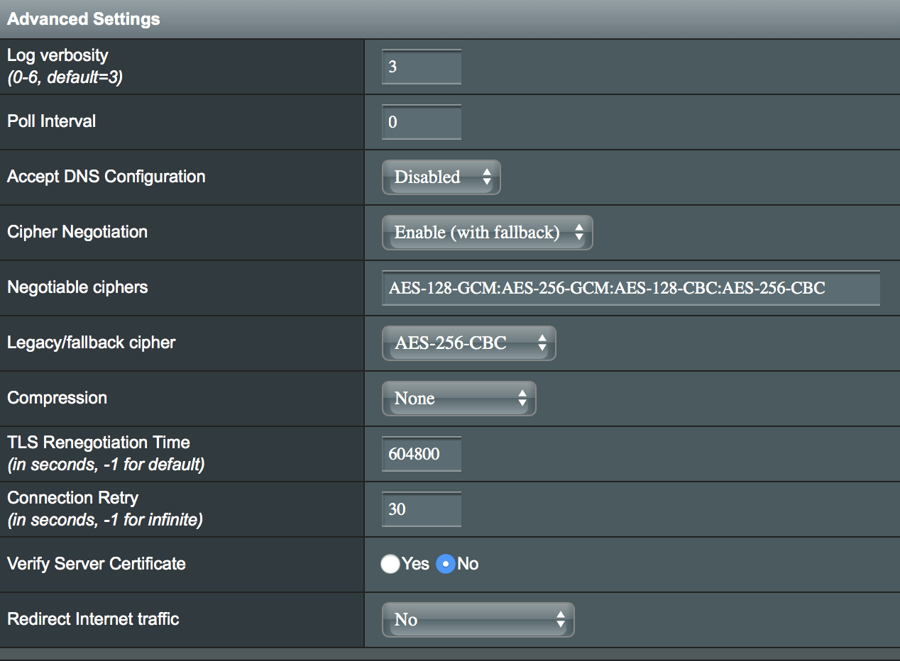 asus router openvpn advanced settings