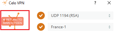 celo openvpn windows go back return