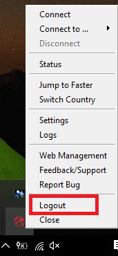 celo openvpn windows logout