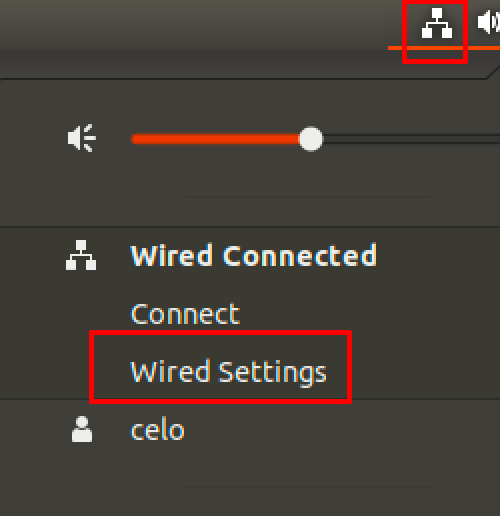 gnome wired settings