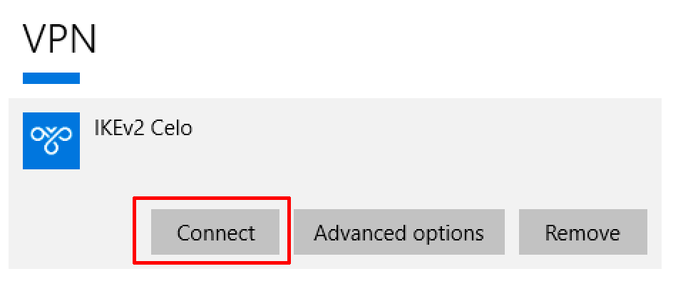 ikev2 windows 10 connect