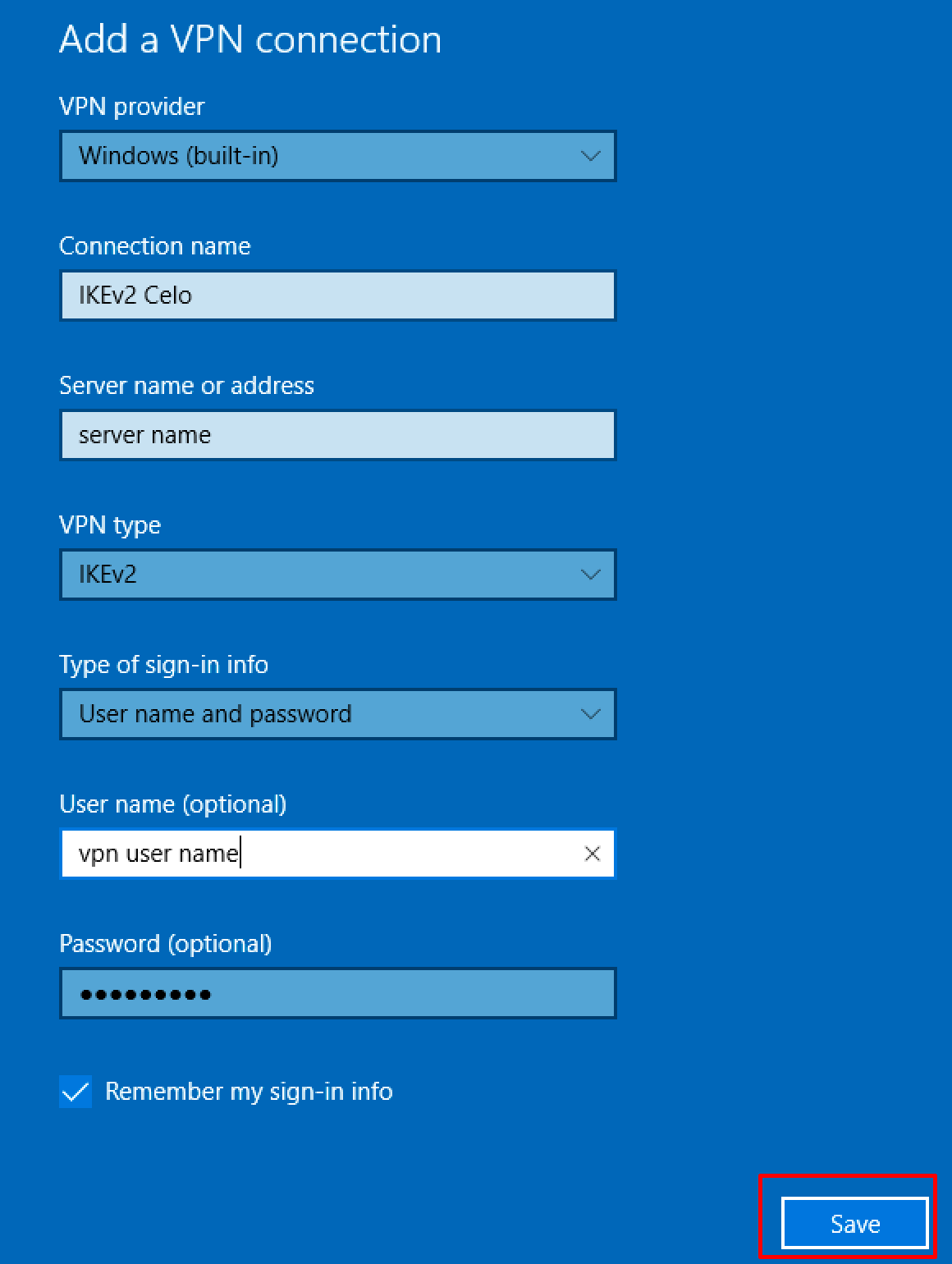 ikev2 windows 10 vpn settings