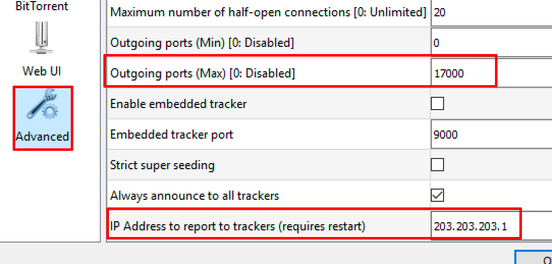 qbittorrent advanced settings