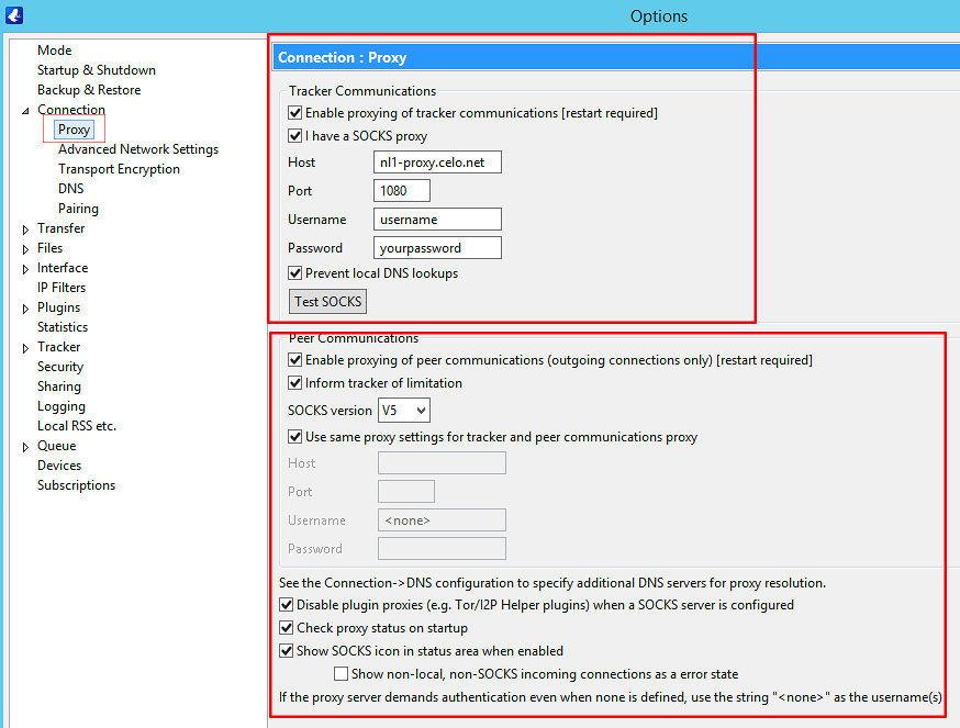 vuze-proxy-connection-settings