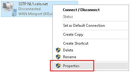 windows 1- sstp vpn properties
