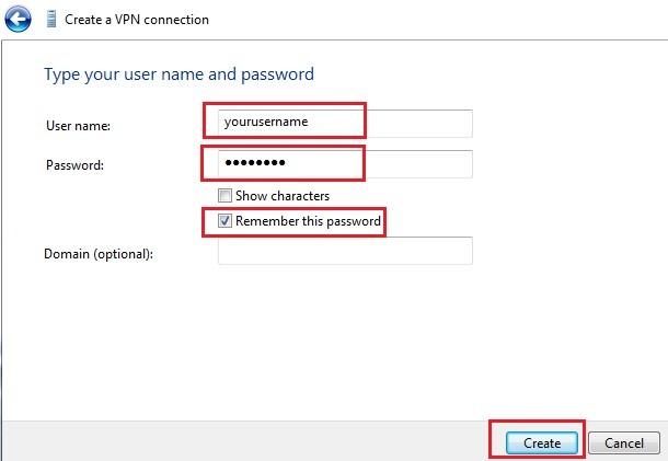 ipinator vpn username and password