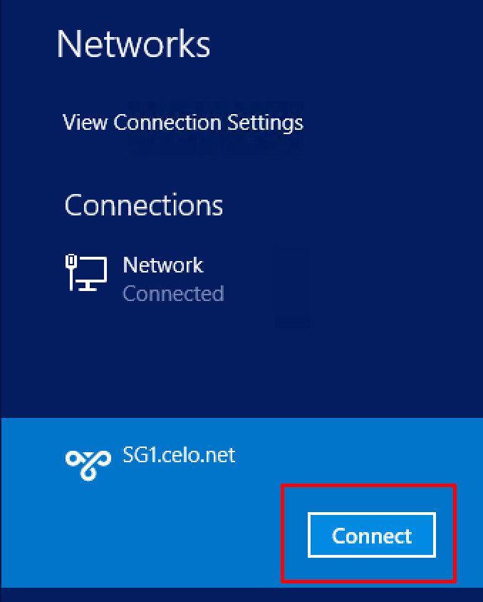 windows 8 vpn connect