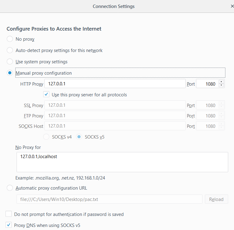 shadowsocks client config