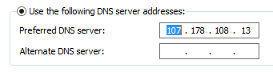 windows network dns